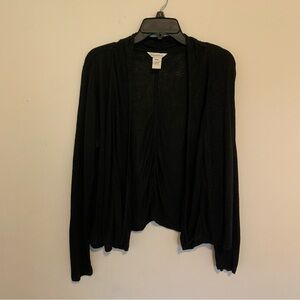 SUNDANCE 100% LINEN PORTUGAL MADE Long Sleeve Open Front Cardigan Size MEDIUM